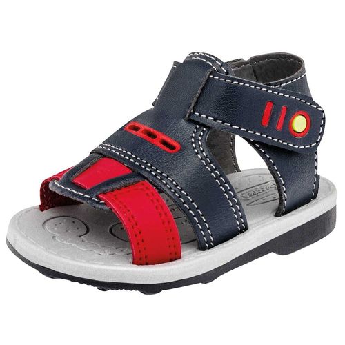 Biberones Sandalia para bebé niño marino rojo, código 94151-1