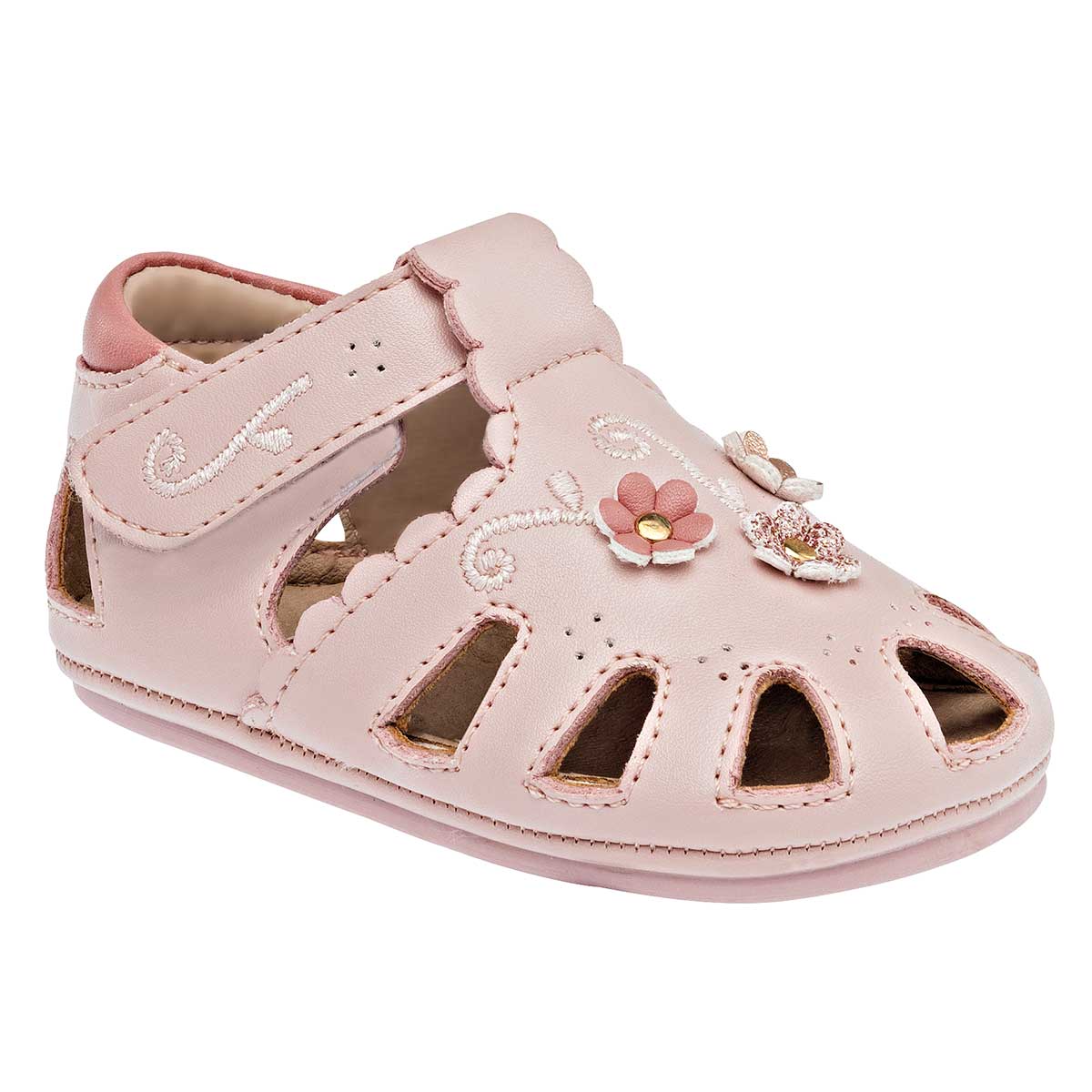 Ensueño Sandalia para bebé niña rosa, código 94403-1 - Main Image