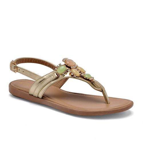 Lady One Sandalia para mujer dorado multicolor, código 126335-E