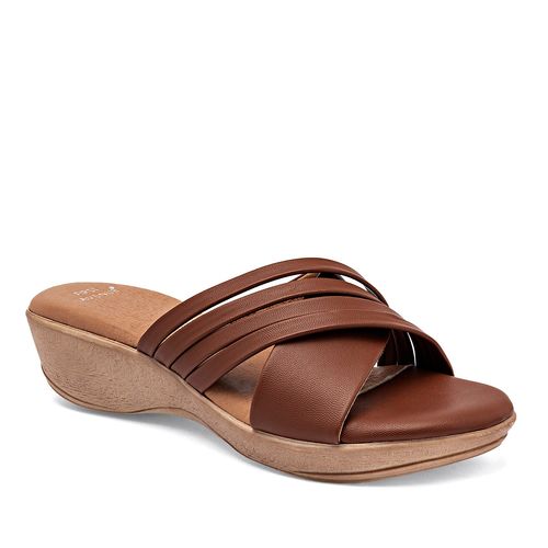 First Avenue Sandalia para mujer camel, Cod.129694CE