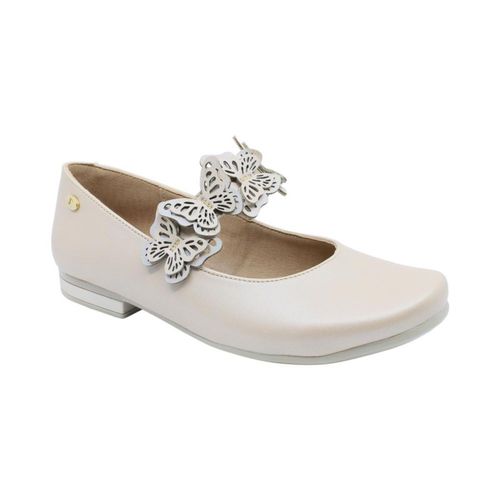 Coqueta Zapato de graduación para niña beige, Cod.118510-1