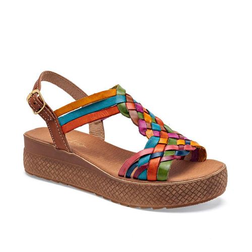 Mora Tierra Sandalia para mujer camel multicolor Cod.132499