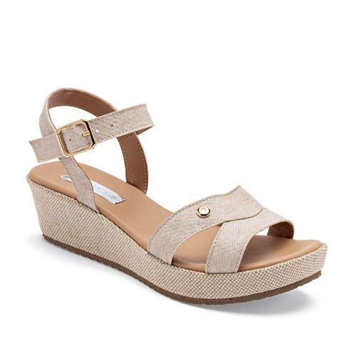 Moramora Sandalia para mujer beige Cod.132561