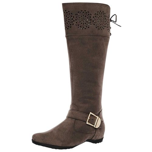 Etnia Bota para mujer café, cuña oculta, código 80109-1