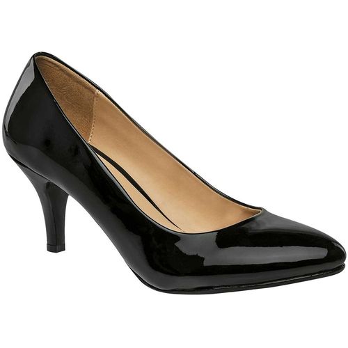 Damita Zapatilla para mujer negro charol, código 58224-1