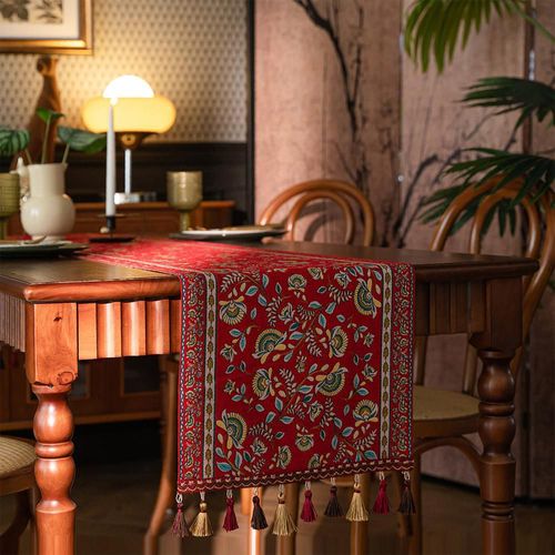 Mantel, estilo americano,mantel de comedor, tela de cubierta larga para mueble de TV.HOGAWAY