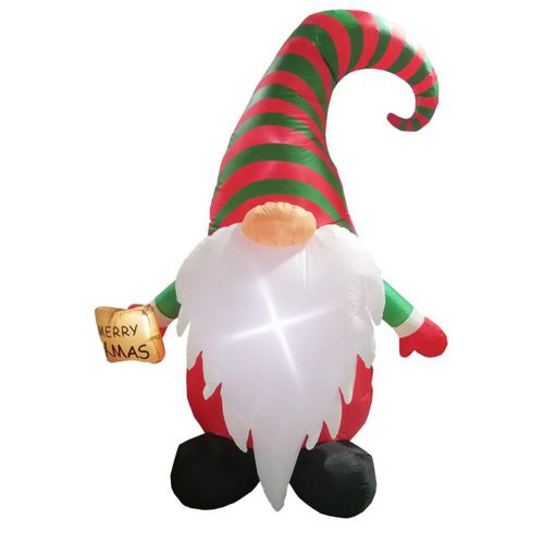 Inflable de Navidad gnomo gnome duende navideño 1.85m