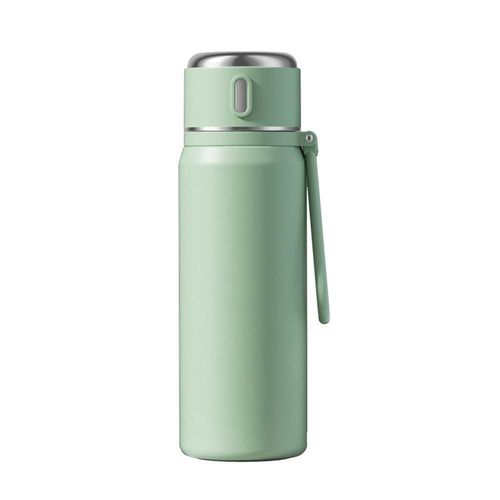 Botella de Agua a Prueba de Fugas, con Pajita y Báscula, para gimnasio, Viajes, Acampar al Aire Libre, Escuela, Oficina，HOGAWAY