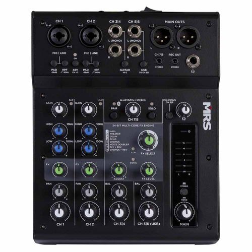 Mezcladora de 8 Canales con DSP y Bluetooth MRS8-MIX MORRISON