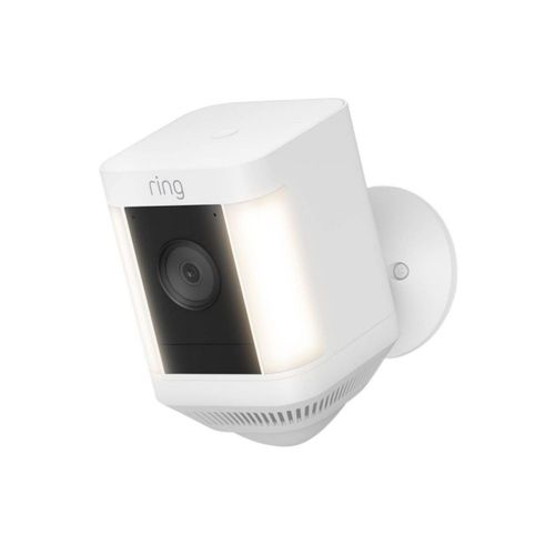 Cámara de Seguridad Exterior con luces y sirena inalámbrica Ring Plus Blanco
