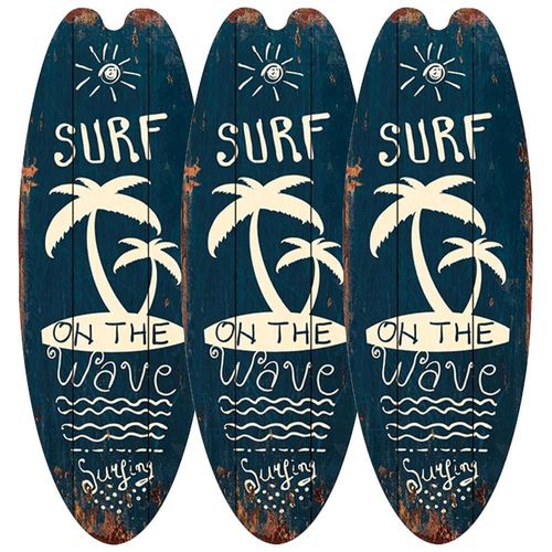 Decoraciones Marinas SurfStrike MXIKE-003 Surf Tablas Colgantes de Pared