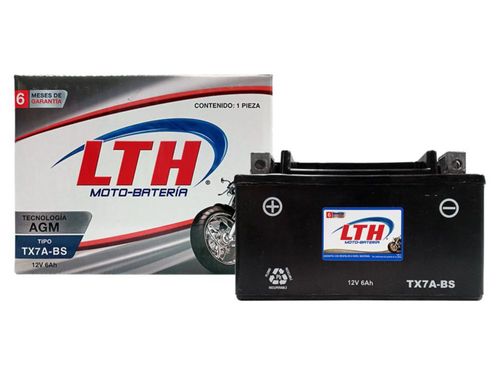 MOTOBATERIA DE GEL LTH 12V 6AMP 90CCA AGM
