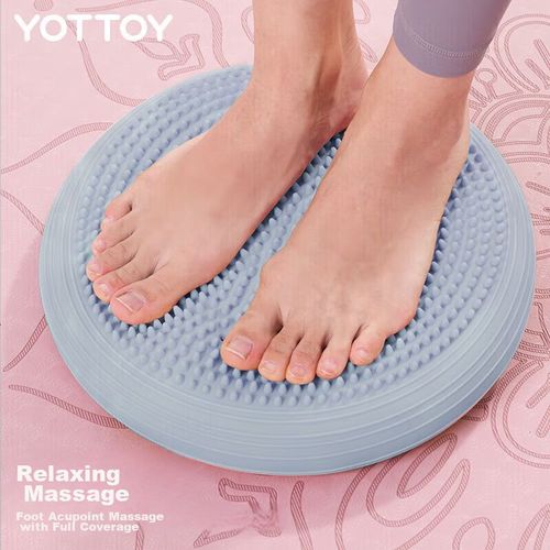Pelota de equilibrio Yottoy para yoga y fortalecimiento del core 34 cm rosa