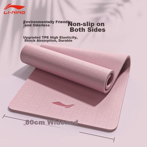 Tapete de yoga LI-NING antideslizante ecológico TPE 185 x 65 cm extra grueso