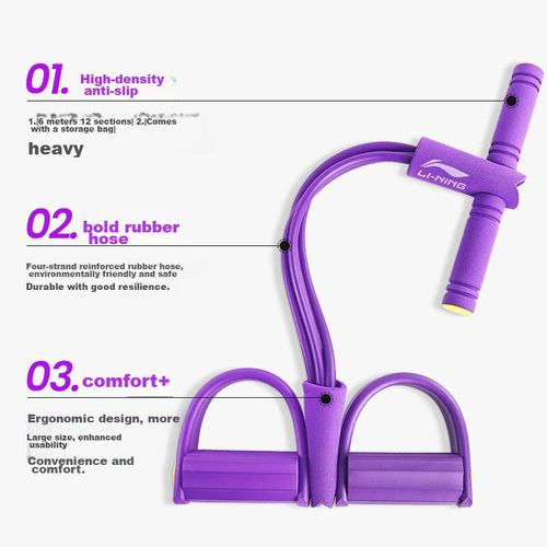 Banda de resistencia con pedal LI-NING para entrenamiento