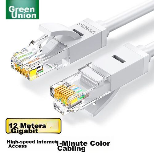 Cable UGREEN CAT6 12m Blanco