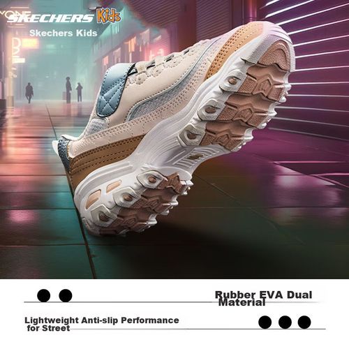 Tenis de deporte para niños y niñas Skechers Kids' Twinkle Toes con velcro 302526L.