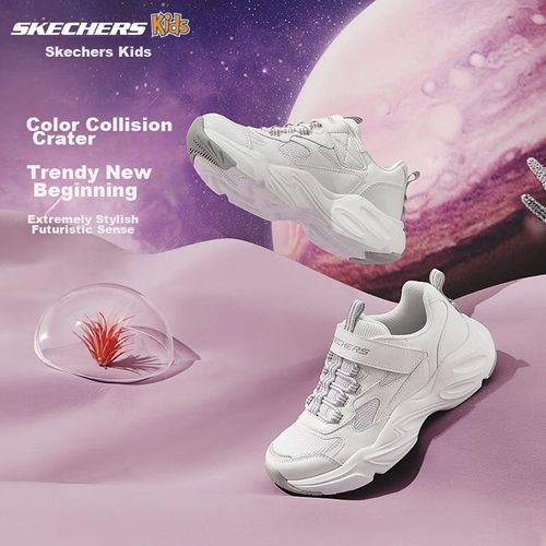 Tenis para correr Skechers Kids' Twinkle Toes Magic Velcro, tenis deportivo para niños 303901L.