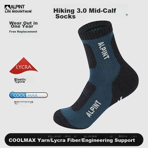 Calcetines de senderismo para hombre color azul