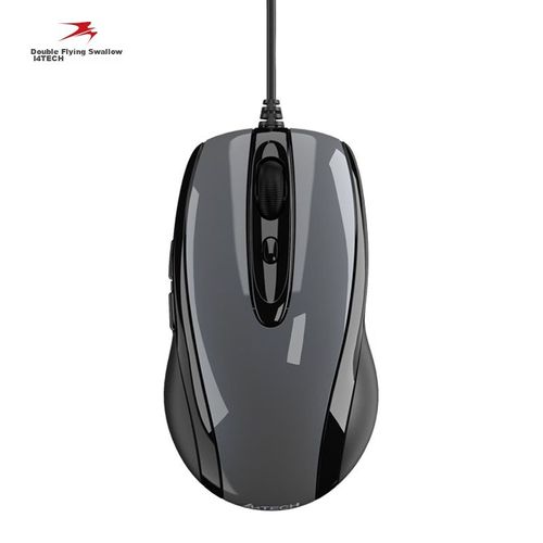Mouse A4Tech N-708X Usb Gris Metálico