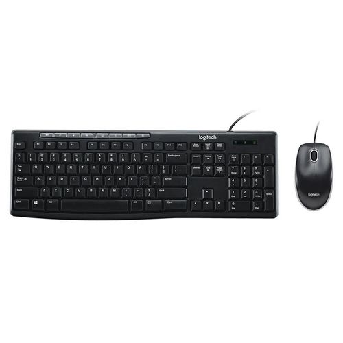 Teclado y Mouse Logitech MK200 Negro