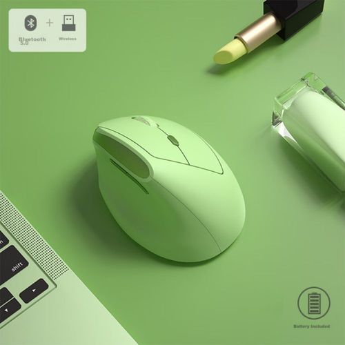 Mouse Bluetooth Ergonómico Verde