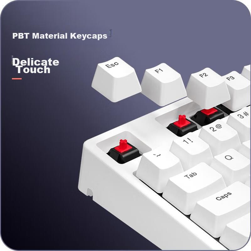 Teclado Ikbc C108 Cherry MX Red Blanco