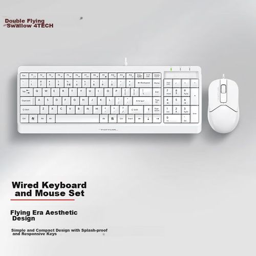 Teclado Y Mouse A4Tech F1512 Blancos