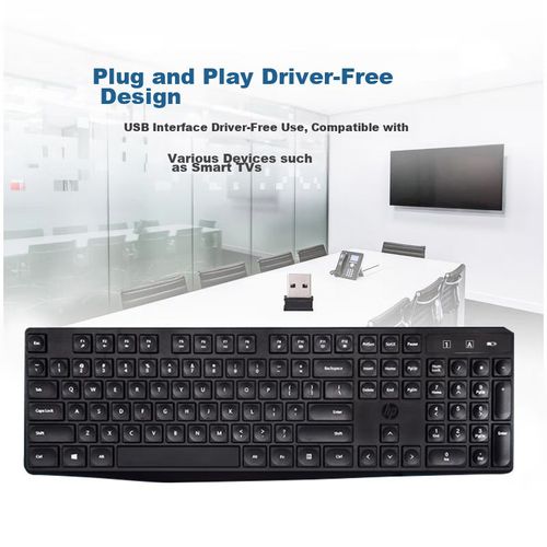 Teclado inalámbrico HP C10 Negro