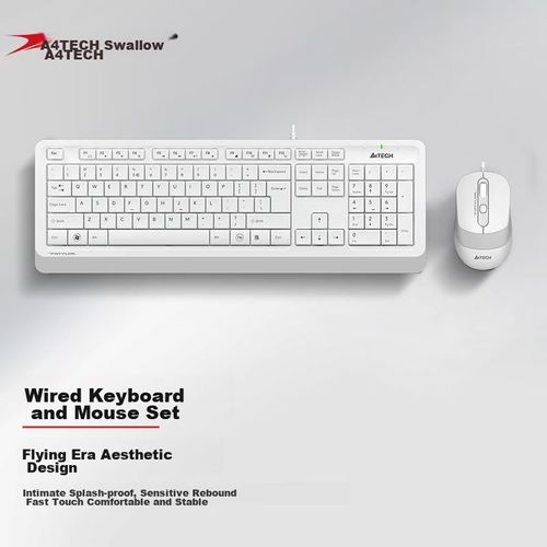 Teclado Y Mouse A4Tech F1010 Blanco