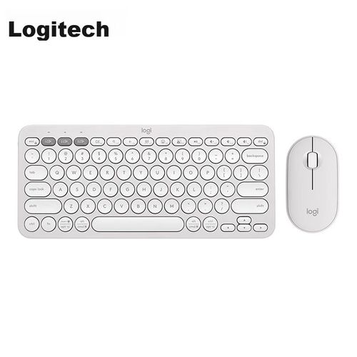 Teclado Y Mouse Logitech Pebble Blanco