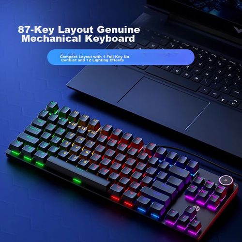 Teclado HP K10G87 Gamer RGB Negro