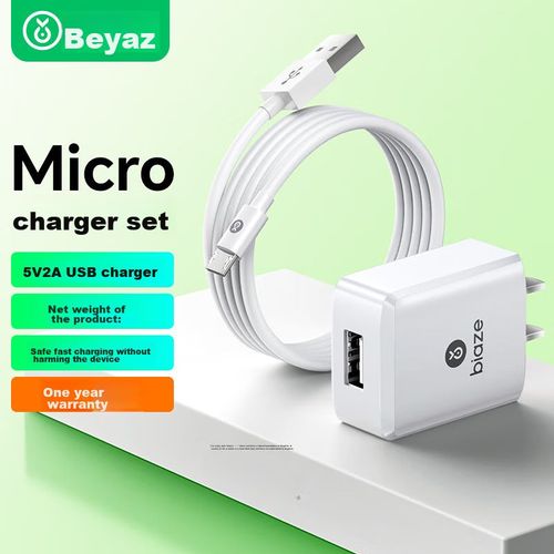 Cargador BIAZE 5V/2A + Cable Micro USB