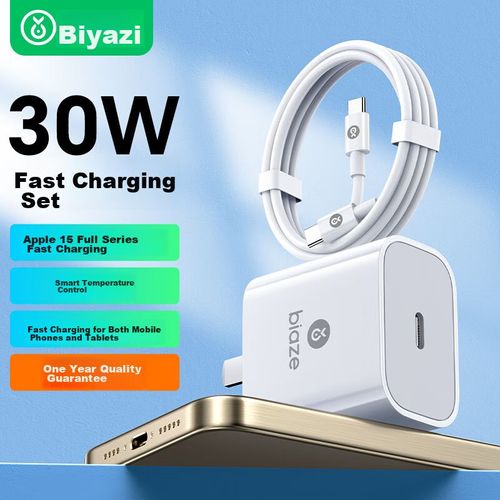 Cargador BIAZE 30W iPhone 15 Type-C