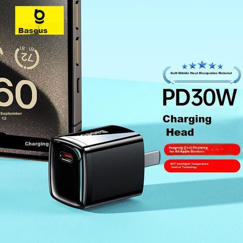 Cargador Baseus PD 30W para iPhone 15