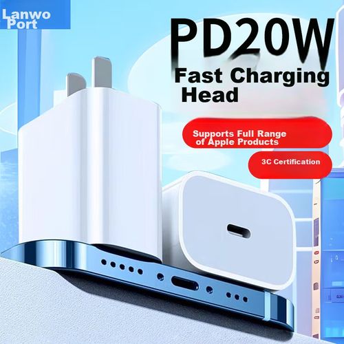 Cargador LENVOG PD20W Blanco iPhone