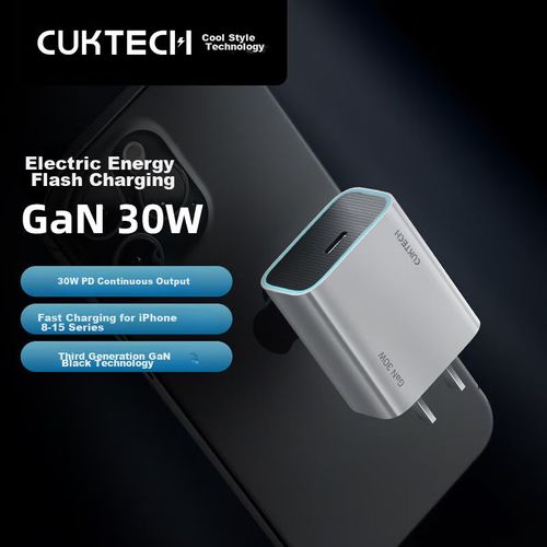 Cargador Cooltech PD30W Tipo C Gris