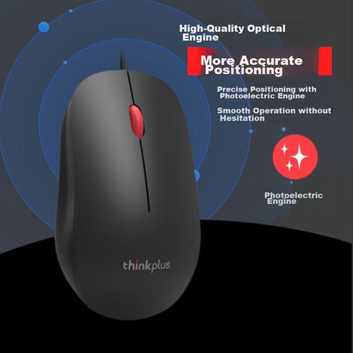 Mouse Lenovo thinkplus Rojo Ergonómico