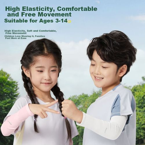 Mangas de seda Li-Ning para niños protección UV y repelente de mosquitos
