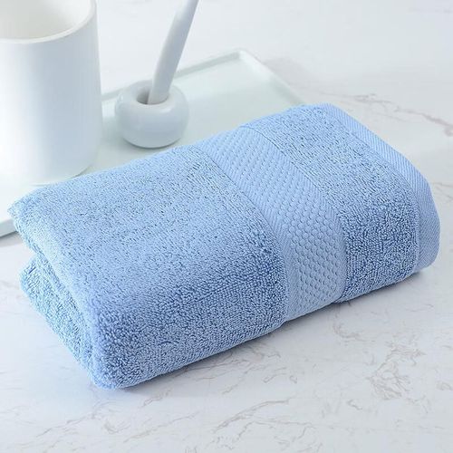 Toalla facial de algodón 70x34cm azul GRACE