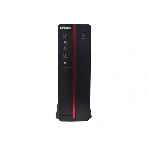 Gabinete Evotec EV-1011, Micro-Tower, Mini-ATX, USB 2.0, con Fuente 600W, sin Ventiladores Instalados, Negro