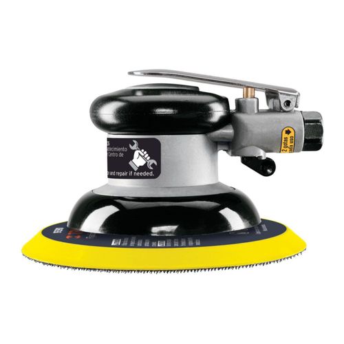 AM3K ofrece lijadora orbital neumática industrial 6″ Truper TPN-861-2, ligera, de alto desempeño, ideal para acabados finos y uso continuo con aire.