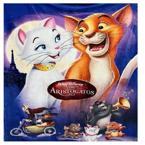Exclusiva! Cobija Frazada Ultra Suave Los Aristogatos