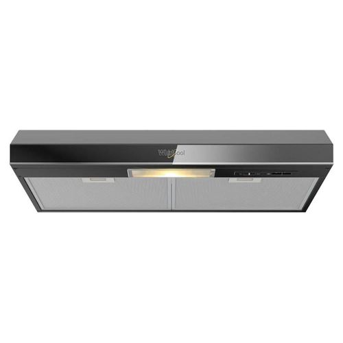 Campana Bajo Alacena Whirlpool WH7610B 76 Cm Acero Inoxidable Negro