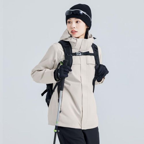 Chamarra Tres en Uno Impermeable Para Mujer