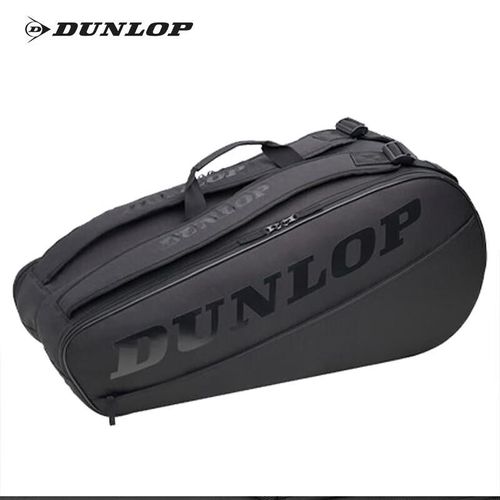 Dunlop Mochila Deportiva para Tenis, Gran Capacidad 6 Raquetas, Negra