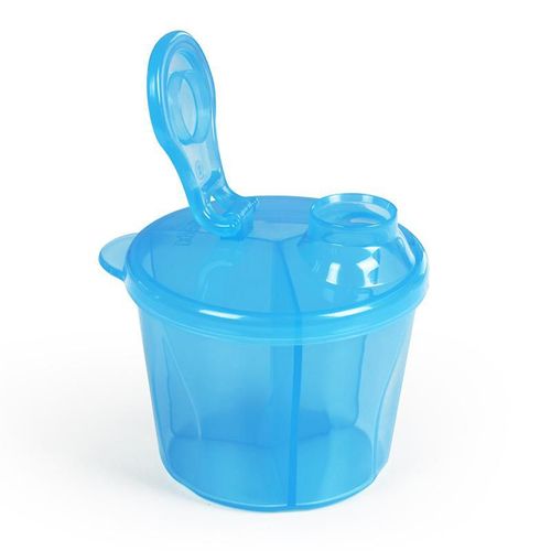 Dr. Brown's Dispensador de leche en polvo, 3 compartimentos, azul
