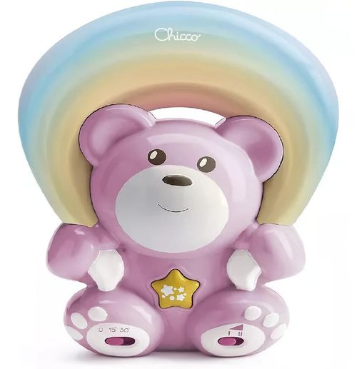 Chicco Osito Musical Proyector Luz Arcoiris Rainbow Bear  Rosa