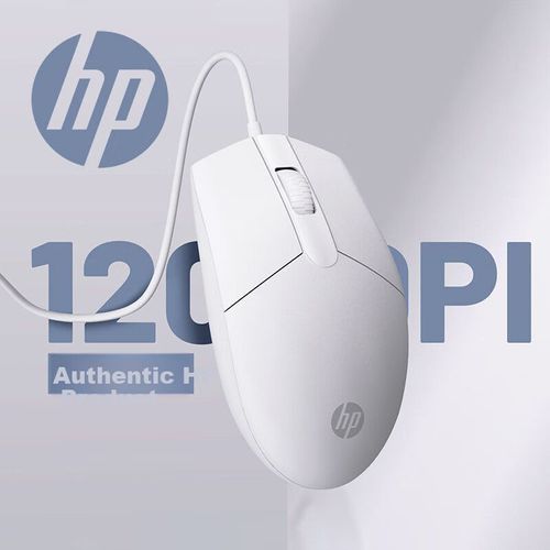 Mouse Alámbrico Hp M260 Negro Blanco