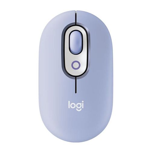 Mouse Inalámbrico Logitech Pop Lila